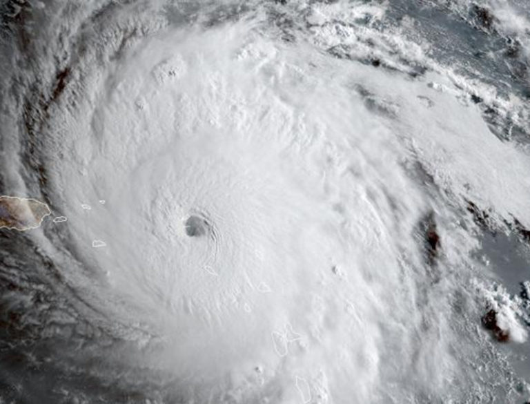 Anche l’occhio dei satelliti italiani su Irma