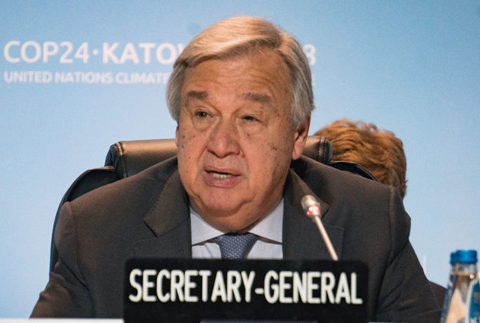 segretario generale Onu Antonio Guterres