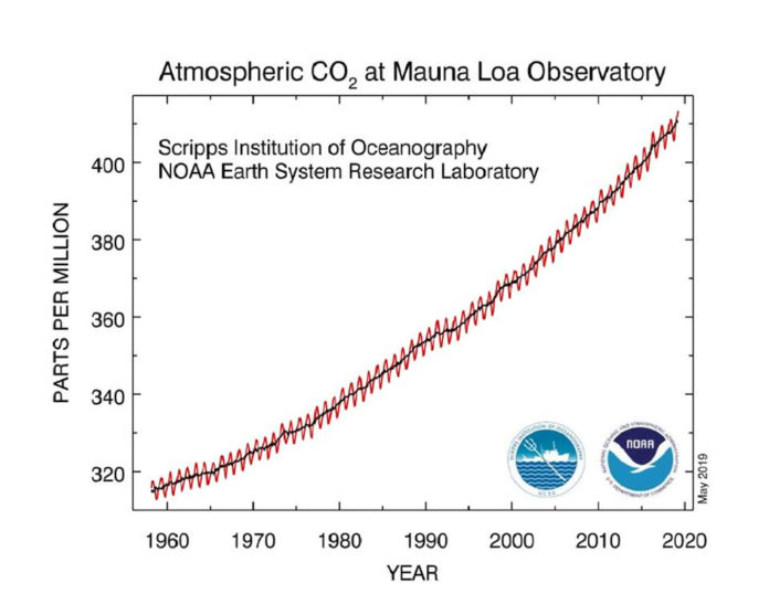 CO2 2019 NOAA