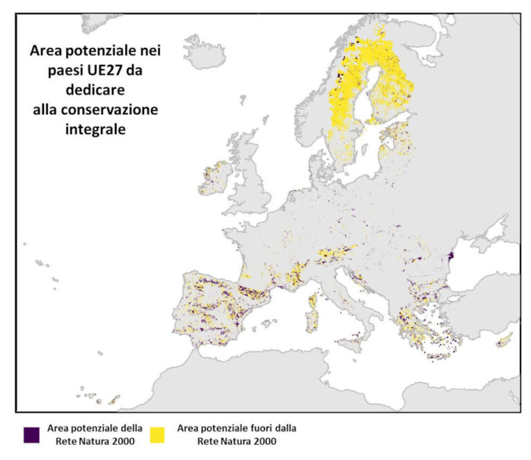 Le aree strettamente protette in Europa lontane dall’obiettivo 2030